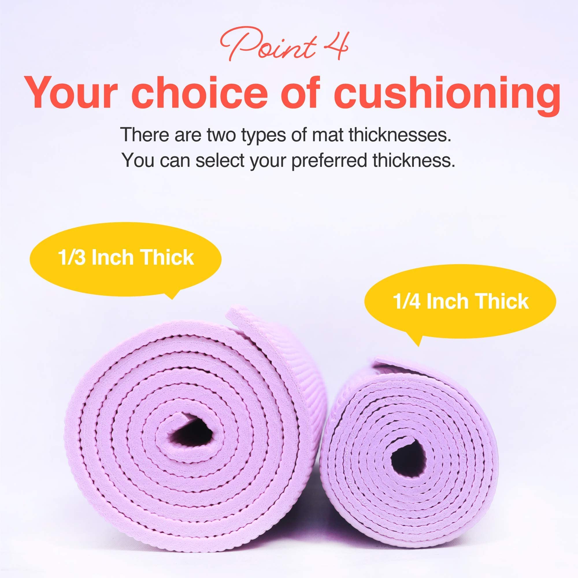 Primasole Yoga Mat With Carry Strap For Yoga Pilates Fitness And Floor Workout At Home And Gym 1/4 Thick (Earth Brown Gray Color