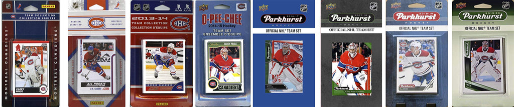 Nhl Montreal Canadiens 8 Different Licensed Trading Card Team Sets