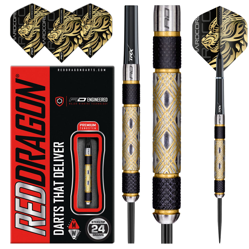 Red Dragon Golden Eye 1: 24G - Tungsten Darts With Flights And Stems
