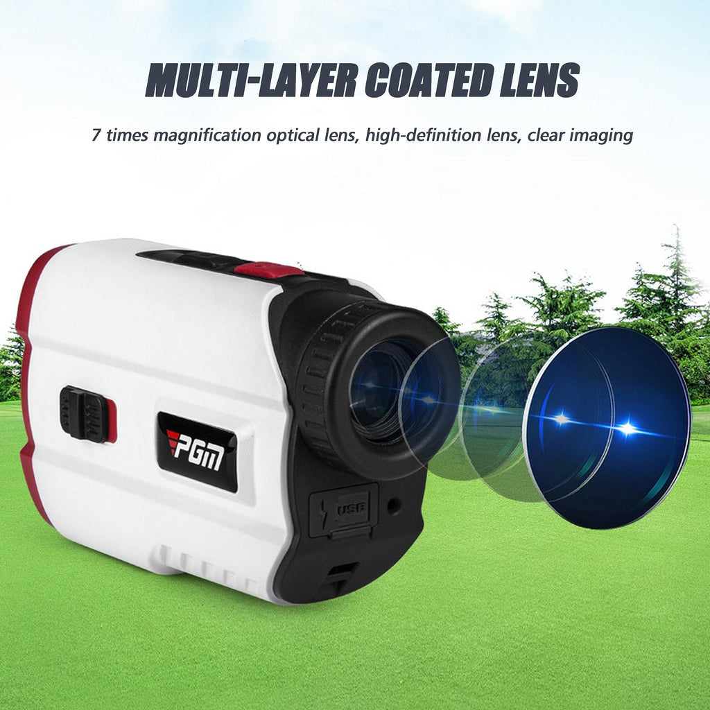 Pgm Golf Rangefinder With Slope, 600 Yards Golf Range Finder, 7X Magnification Laser Range Finder Golf With Distance Finder, Fla