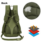 Arcenciel 15L Motorcycle Backpack Tactical Bag Rucksacks For Outdoor Camping Trekking Hunting With Patch(Green)