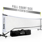 Franklin Sports Pickleball Net - Official Size With Wheels -Superior Portability, White/Black