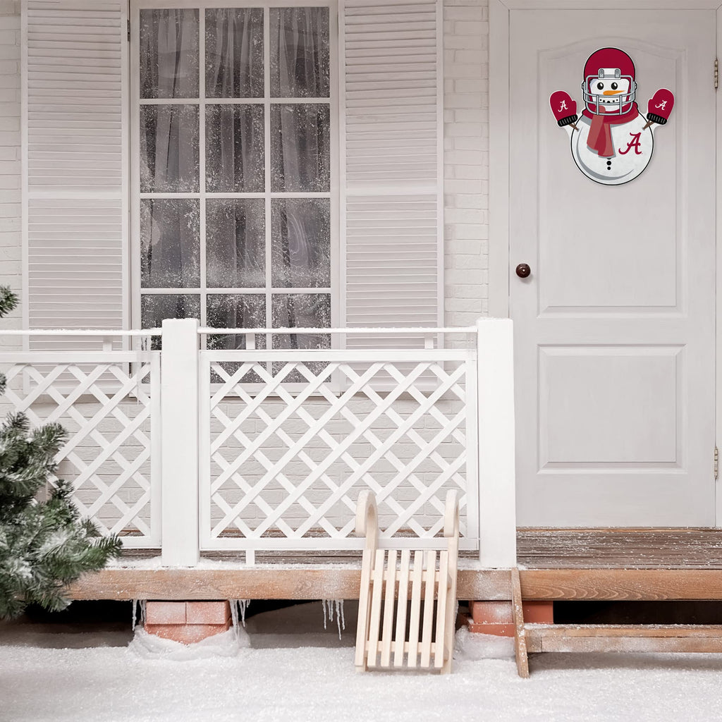 Rico Industries Ncaa Alabama Crimson Tide Snowman Shape Cut Pennant - Home And Living Room D  Cor - Soft Felt Ez To Hang