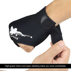 Roaming Quick-Dry Breathable Billiard Pool Gloves, Shooters Carom Snooker Cue Sport Glove Fits On Left Hand (Black-Left Hand, Xx