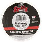 Sufix 832 Advanced Superline Braid, Hi-Vis Yellow, 20-Pound/300-Yard Spool (660-120Y)