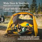 Coleman Backpacking Tent - Weathertec Plus System, Star View Window, Wide Door And Vestibule, 12 Lbs