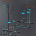 Jx Fitness Squat Rack, Barbell Rack, Bench Press Rack Push Up Multi-Function Weight Lifting Gym/Home Gym