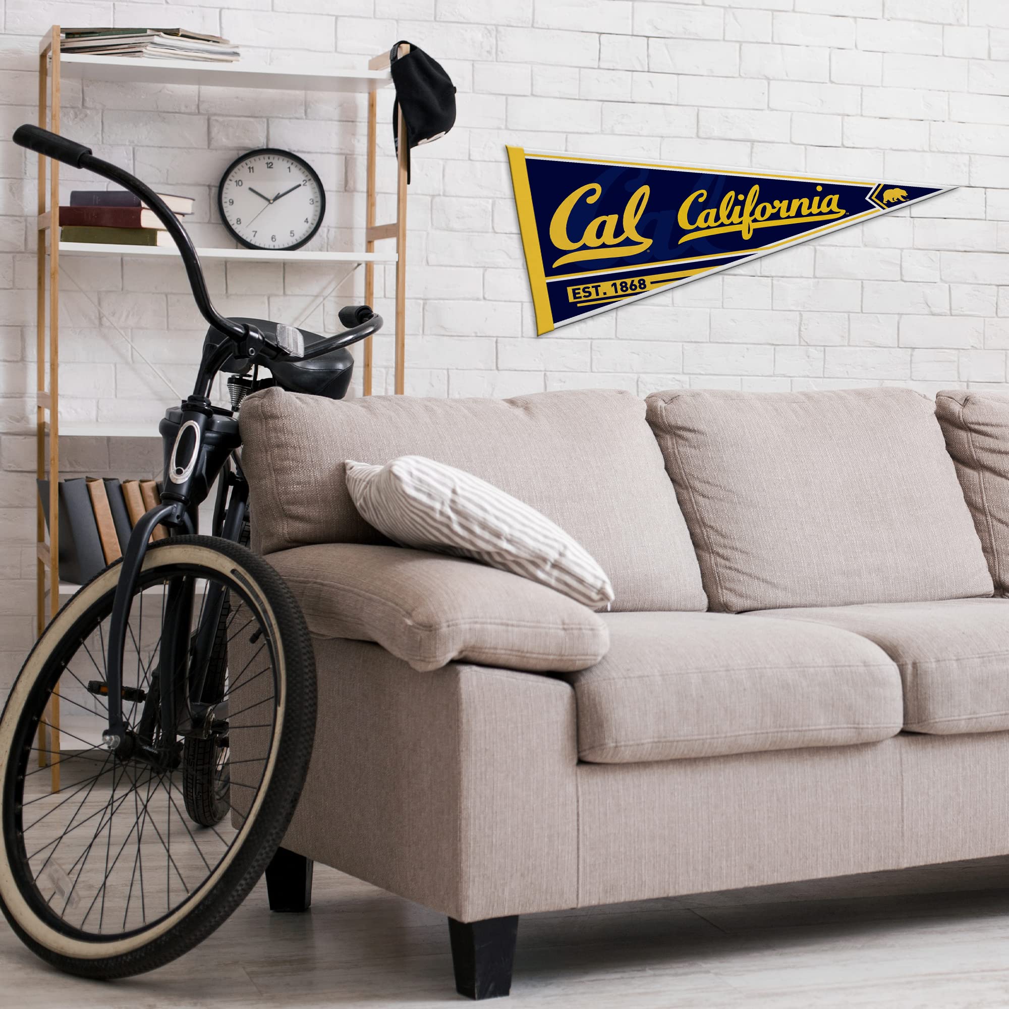 Rico Industries Ncaa Cal Berkeley Golden Bears Classic 12'' X 30'' Felt Wall D  Cor Pennant - Great For Home/Bed Room/Man Cave D