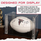 Franklin Sports Nfl Atlanta Falcons Autograph Football - Official Size White Panel Souvenir Football For Autographs + Signatures