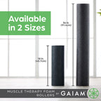 Gaiam Restore Marbled Foam Roller For Muscle Massage - 18'' Muscle Massager For Stimulation - Total Body Pain Relief, Back, Neck