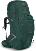 Osprey Aether Plus 100L Mens Backpacking Backpack, Axo Green, L/XL