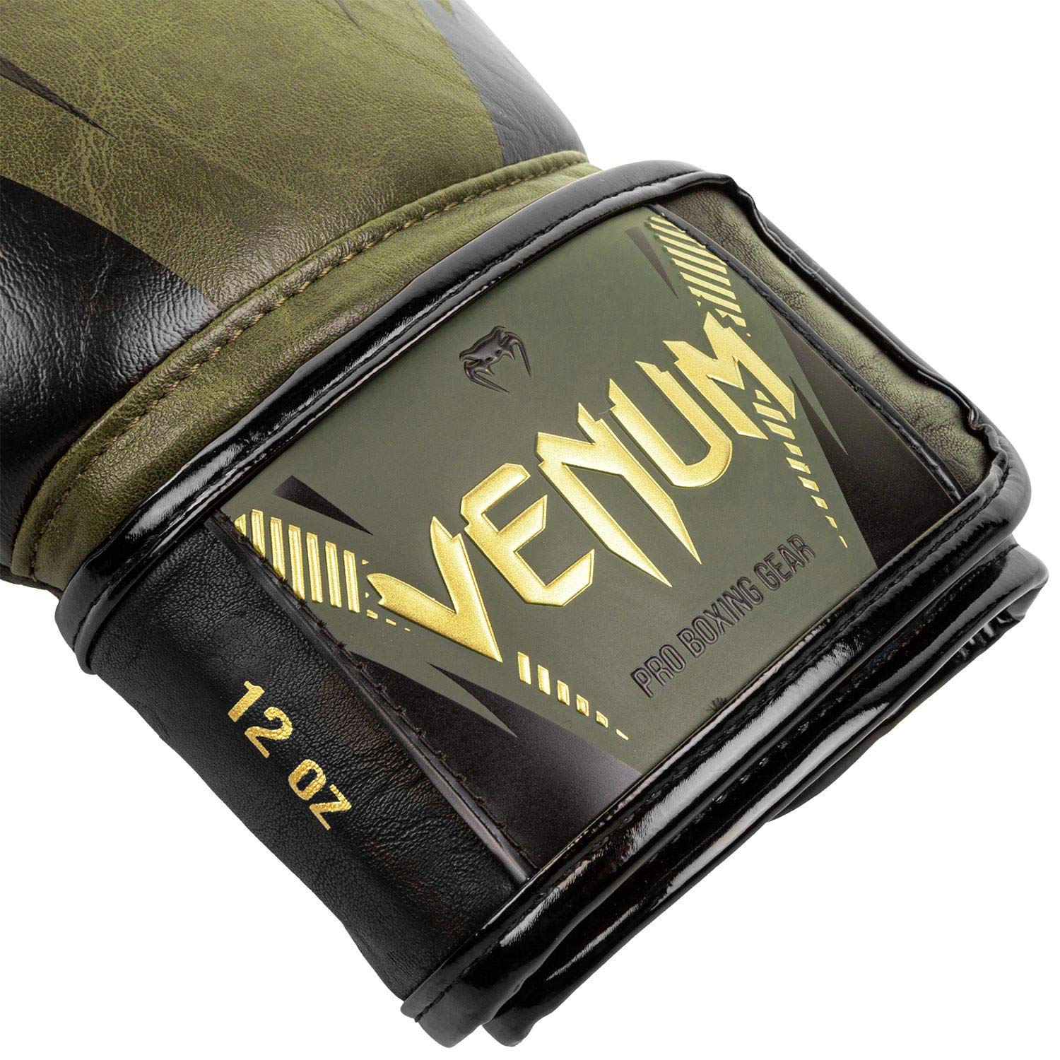 Venum Impact Boxing Gloves-Khaki/Gold - 10Oz