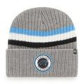 '47 Men'S Gray Carolina Panthers Highline Cuffed Knit Hat