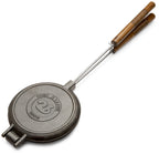 Rome 1028 Chuckwagon Waffle Iron, Cast Iron, One Size, Gray