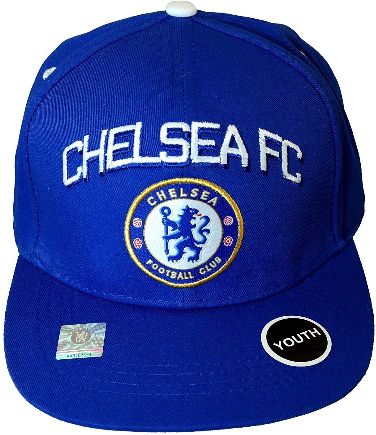 RHINOXGROUP Compatible with Chelsea Licensed Soccer Youth Cap 11, Blue