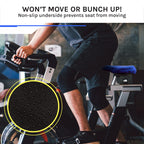 Domain Cycling Gel Bike Seat Cushion- Secure Peloton Fit For Smooth Stable Rides- Non-Slip Bicycle, Padded Bike Seat Cover For E