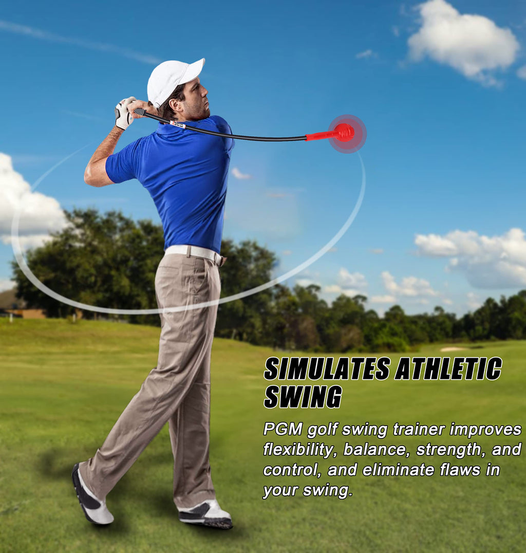 Pgm Golf Swing Trainer Aid -2.0 Golf Swing Training Aid Golf Practice Warm-Up Stick For Strength Flexibility And Tempo Training