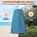 Kingcamp Pop Up Shower Tent, Waterproof & Easy Setup Changing Room Portable Toilet Tent With Carry Bag For Beach, Camping & Hiki