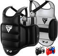 Rdx Boxing Chest Guard Reversible, Kickboxing Mma Muay Thai Body Protector, Sparring Training Punching, Adjustable Shield, Marti
