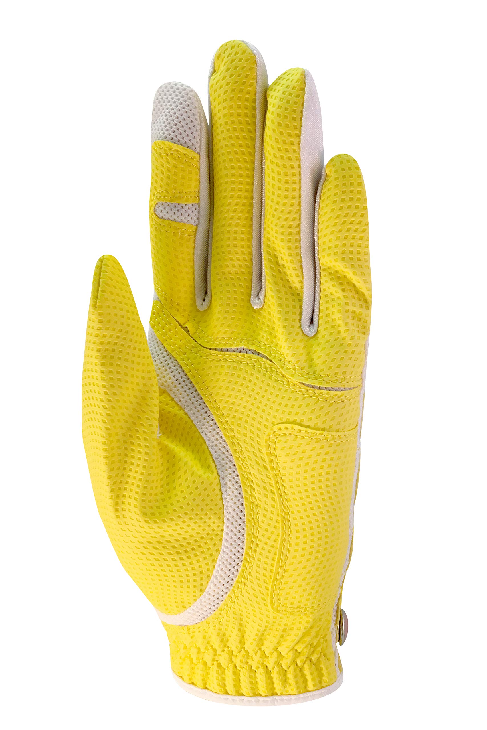 Zero Friction Women'S Universal Fit Golf Glove, Yellow, Left Hand, One Size