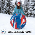 Bigmouth Buffalo Bills Nfl Fan Gear Outdoor Toys, Officially Licensed - Inflatble Snow Tube With Handles