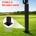 Basketball Hoop Outdoor In Ground with Anti-Collision Foam, 55 Shatterproof Quick Adjustable 8-10ft Basketball Hoop Inground wit