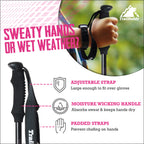 Trailbuddy Collapsible Hiking Poles - Pack Of 2 Trekking Poles For Hiking, Camping & Backpacking - Lightweight, Adjustable Alumi
