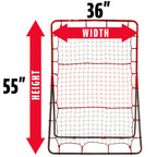 Franklin Sports Baseball Rebounder Net - 3-Way Baseball + Softball Pitchback Net + Fielding Trainer - Bounce Back Net For Fieldi
