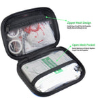 I Go 85 Pieces Hard Shell Mini Compact First Aid Kit, Small Personal Emergency Survival Kit For Travel Hiking Camping Backpackin