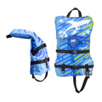 Oceans7 US Coast Guard Approved Infant Life Jacket 8-30 lbs - Type II PFD Flex-Form Chest Personal Flotation Device, Blue/White