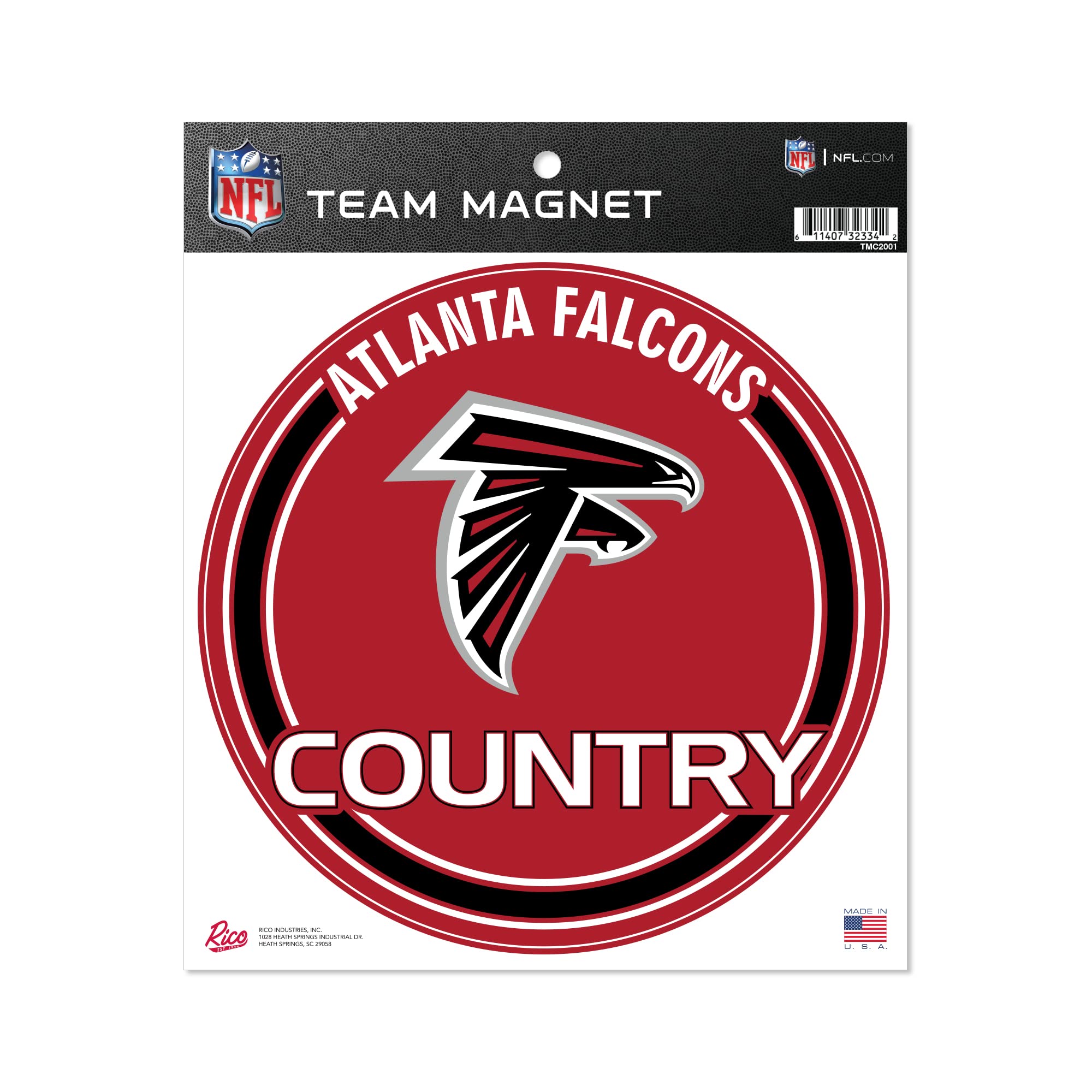 Rico Industries Nfl Atlanta Falcons 8'' Round Magnet