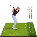 DPFHDCIC 6x4ft Golf Mat, Dual-Turf Golf Hitting Mat with 20mm EVA Base & 40mm Golf Mats Practice Indoor & Outdoor, Golf Turf Mat