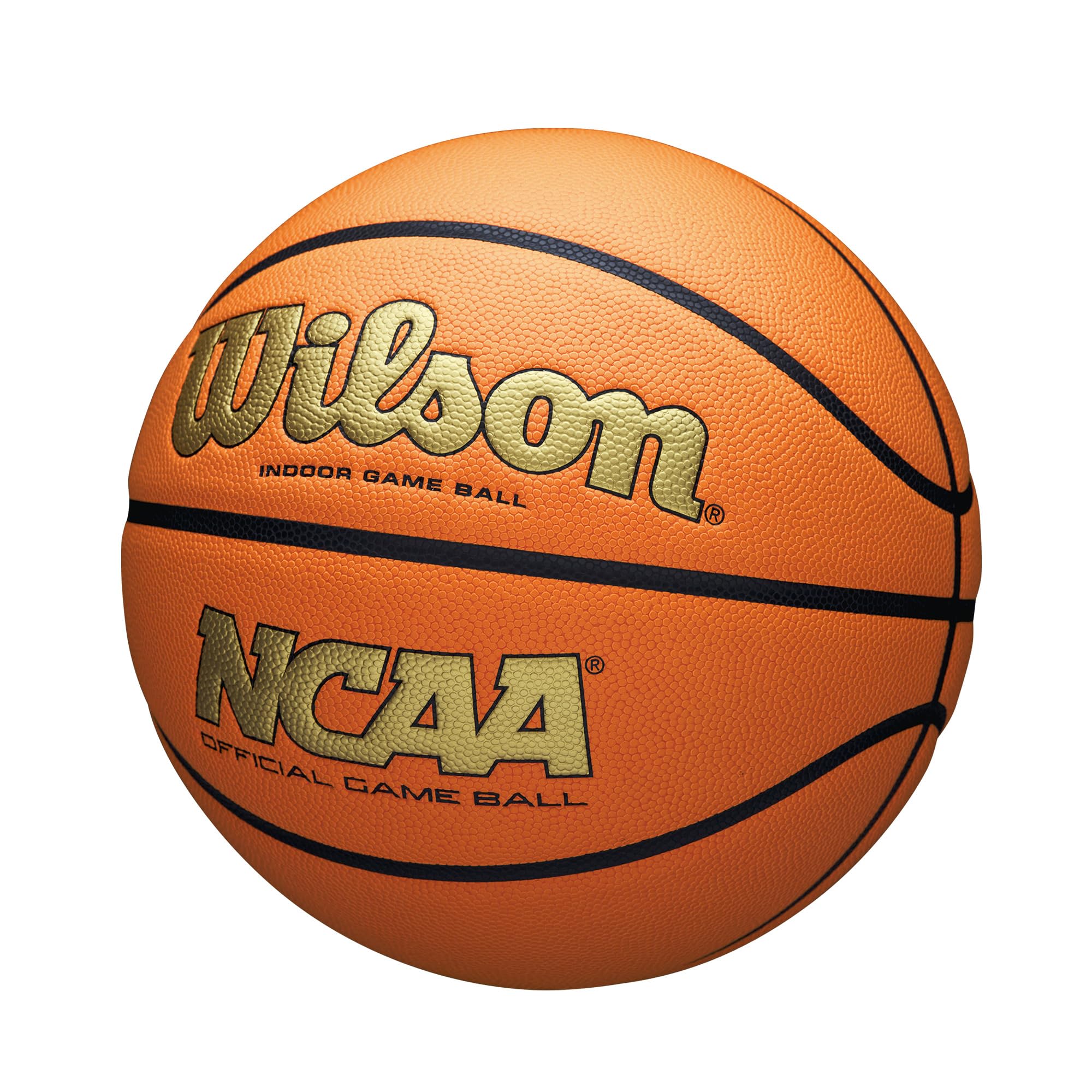 Wilson Ncaa Evo Nxt Official Indoor Game Basketball - Gold/Orange, Size 6-28.5''