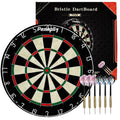 Pennpliy Bristle Dart Board Set For Adults, Professional 18'' Steel Tip Outdoor Dartboard Set, High-Grade Compressed Sisal Metal
