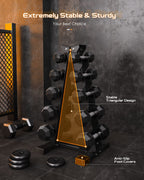Akyen A-Frame Dumbbell Rack Stand Only, Weight Rack For Dumbbells Compact Home Gym Space Saver (480Lbs Weight Capacity, 2022 New
