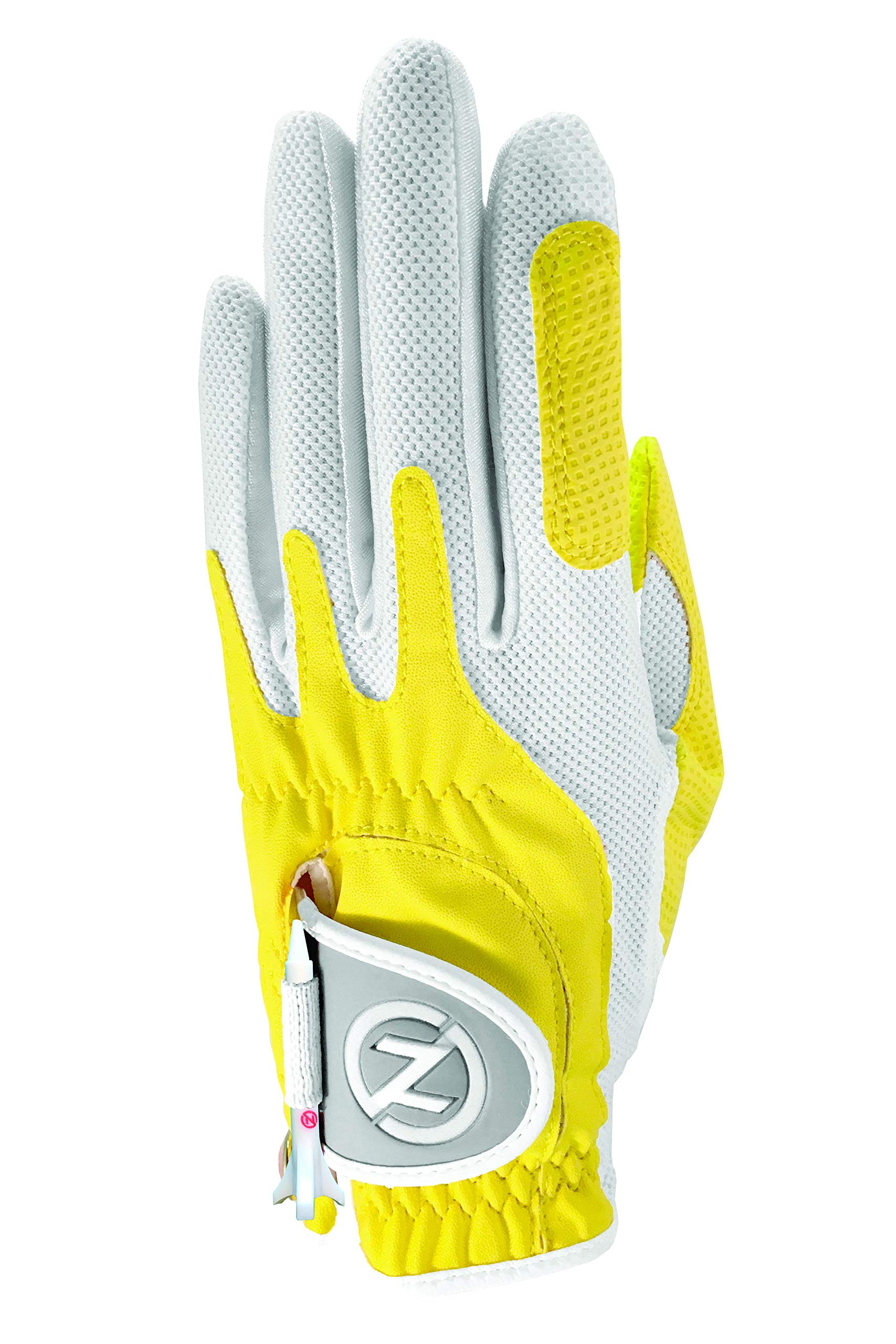 Zero Friction Women'S Universal Fit Golf Glove, Yellow, Left Hand, One Size