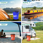 Bucket Toilet Seat, Portable Toilet Seat For 5 Gal Buckets, Camping Seat For Pail, Snap-On Bucket Seat For Outdoor, Camping, Hik