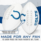 Franklin Sports Nfl Indianapolis Colts Autograph Football - Official Size White Panel Souvenir Football For Autographs + Signatu