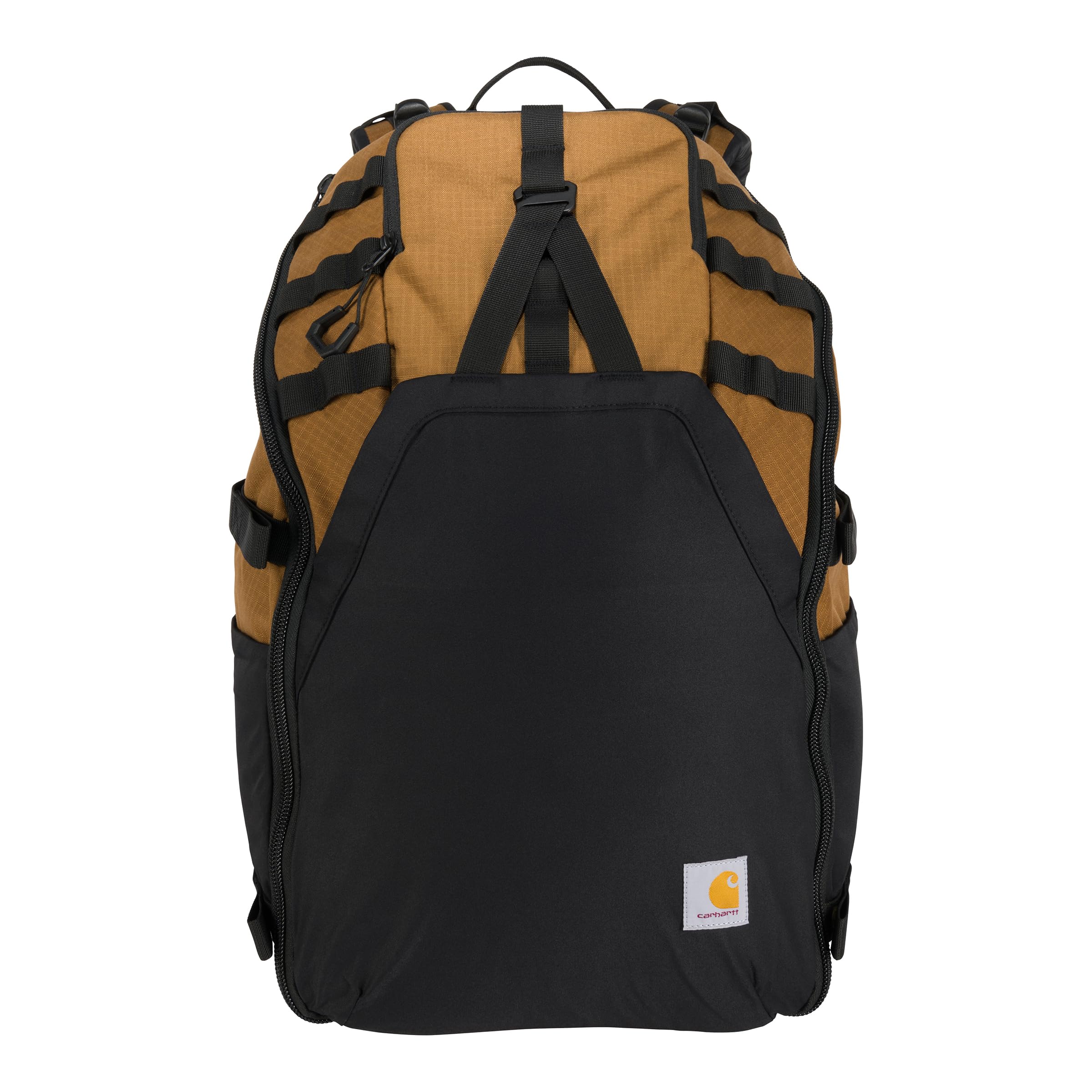 Carhartt 45L Nylon Internal Frame Hiking, Durable Camping & Backpacking Pack W/Hydration Port, Daypack For Men & Women, Brown, O