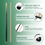 Hmqq Pool Cue Stick (58'' Billiards Cue Stick Set Of 4,Weight 20 Oz)