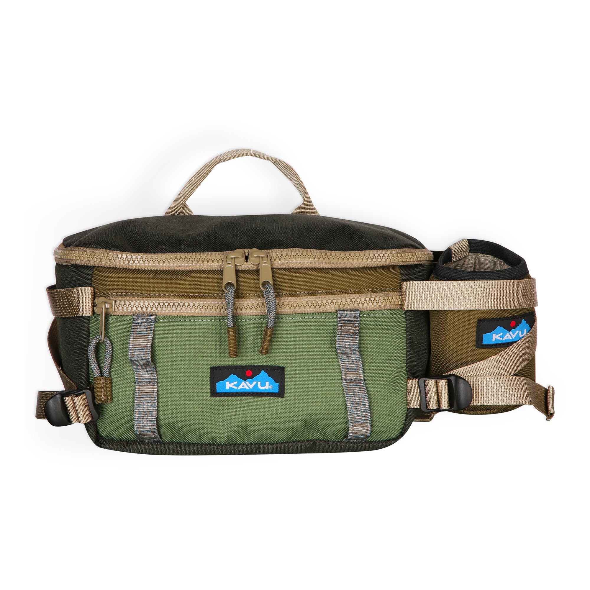 KAVU Washtucna Belt Bag Fanny Pack With Detachable Beverage Cooler - Ground Cover