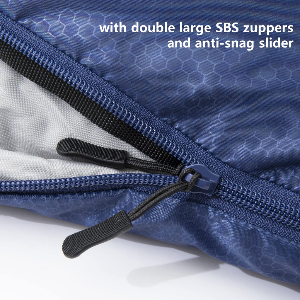 Bisinna Xxl Sleeping Bag(90.55X39.37) For Big And Tall Adults,3-4 Seasons Plus Size Warm And Comfortable Waterproof Lightweight