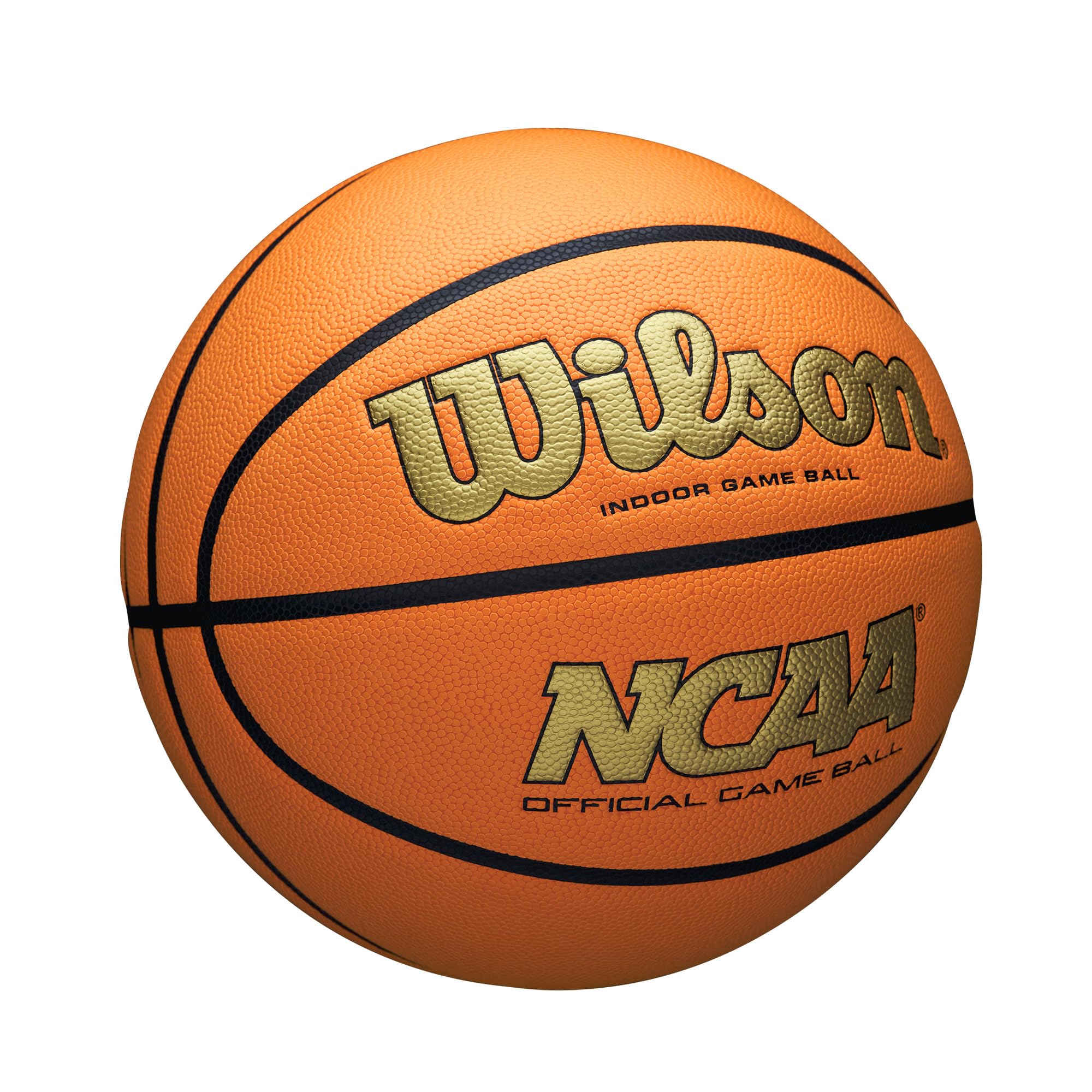Wilson Ncaa Evo Nxt Official Indoor Game Basketball - Gold/Orange, Size 6-28.5''