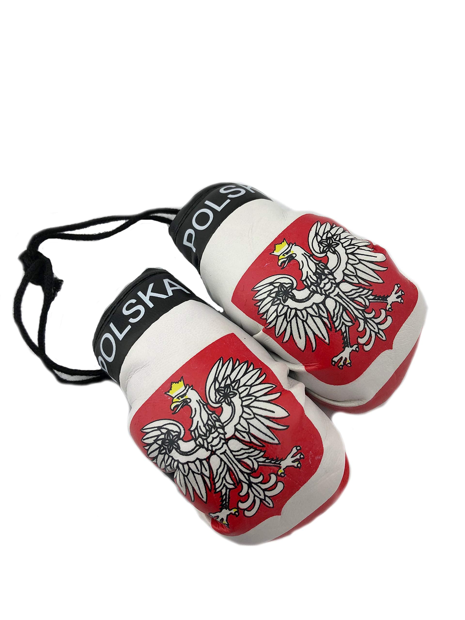 Red Hat Ent Hanging Car Mirror Mini Boxing Gloves (Poland)