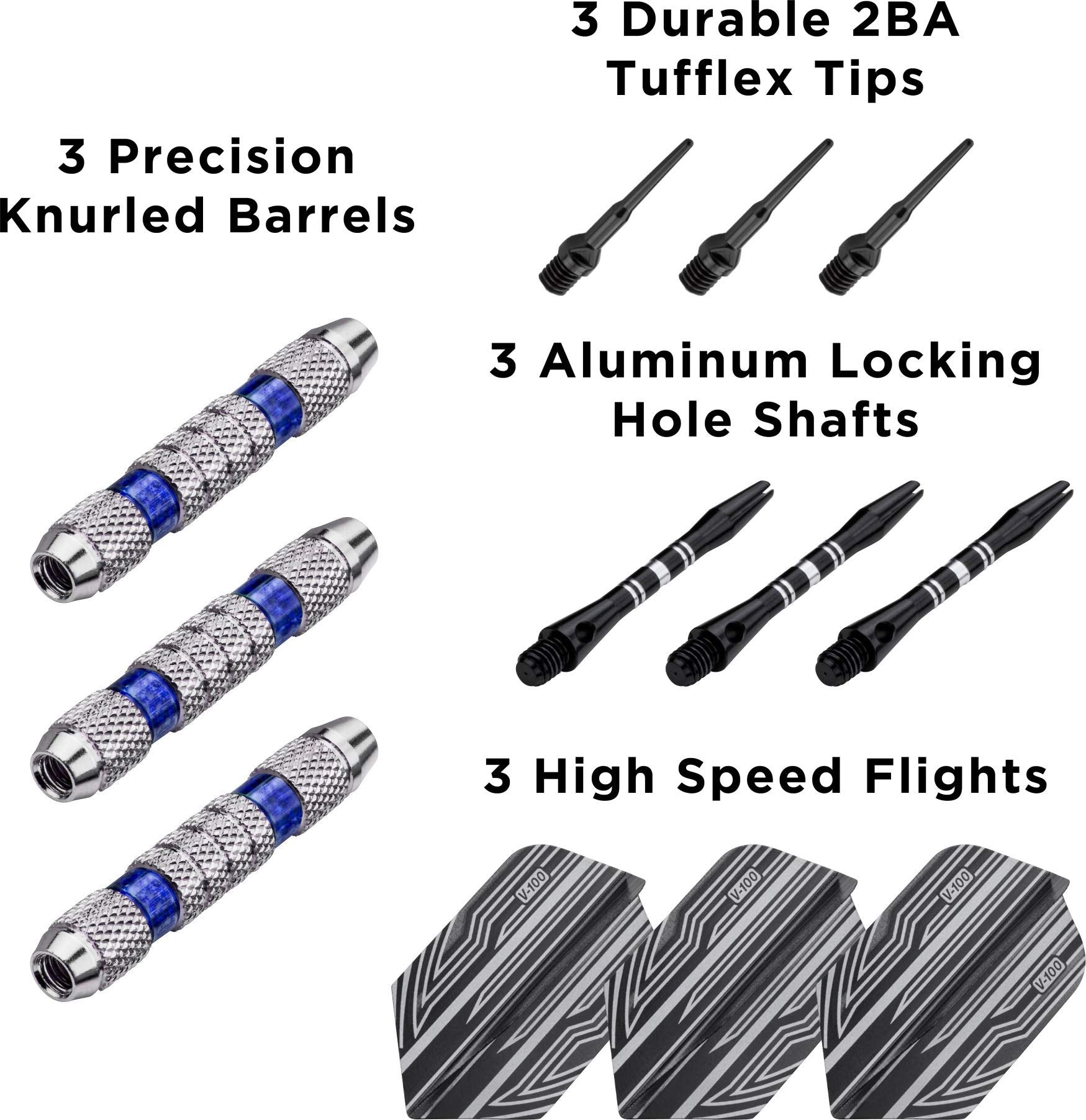 Viper Wind Runner Soft Tip Darts, Blue Rings, 18 Grams