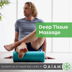 Gaiam Essentials Foam Roller, High Density, 36 Inch, Black