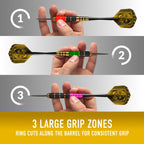 Harrows Mens Vodoo Brass Darts Steel Tip, Yellow/Black, 23G