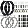 weideer Bicycle Brake Cable,Shift Cable,Bike Cable Housing Kit, Bike Brake Cable,Bicycle Transmission Line for Mountain Road Bik