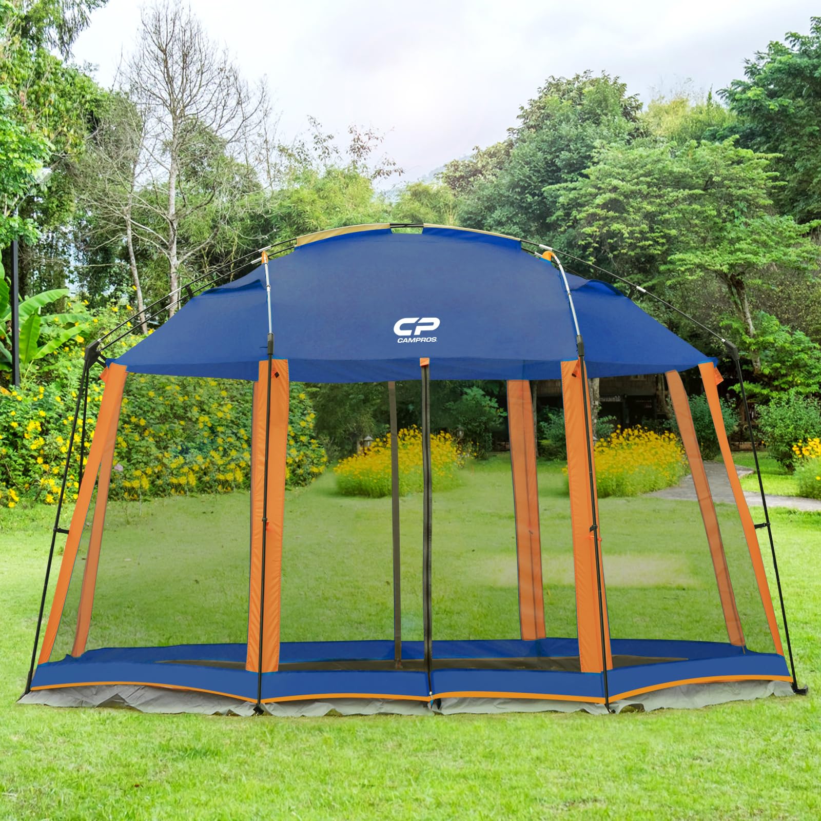 Campros Cp Screen House 13 X 13 Ft Screened Mesh Net Wall Canopy Tent Screen Shelter Gazebos For Patios Outdoor Camping Activiti