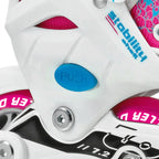 Roller Derby Ion 7.2 Girl'S Adjustable Inline Skates White/Pink Size Medium (2-5)